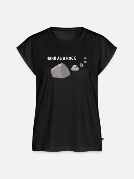 Hart wie ein Stein - Frauen Premium Bio Top - Schwarz