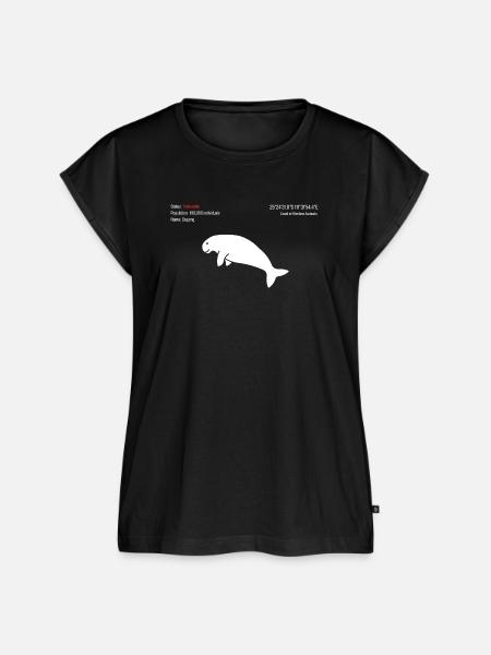 Dugong - Frauen Premium Bio Top - Schwarz
