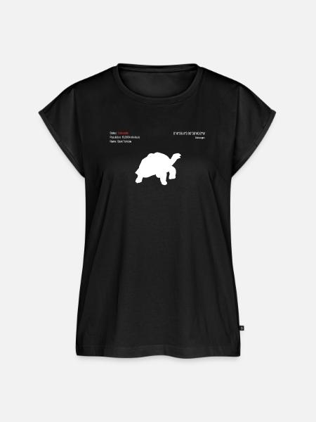 Riesenschildkröte - Frauen Premium Bio Top - Schwarz