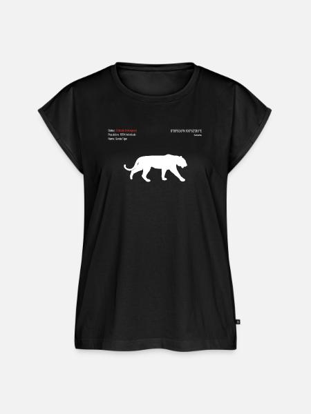 Tiger - Frauen Premium Bio Top - Schwarz