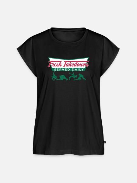 Täglich Fresh Takedowns – Wrestler-Geschenk - Frauen Premium Bio Top - Schwarz