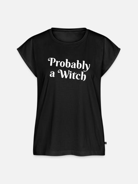 Probably Witch - Frauen Premium Bio Top - Schwarz