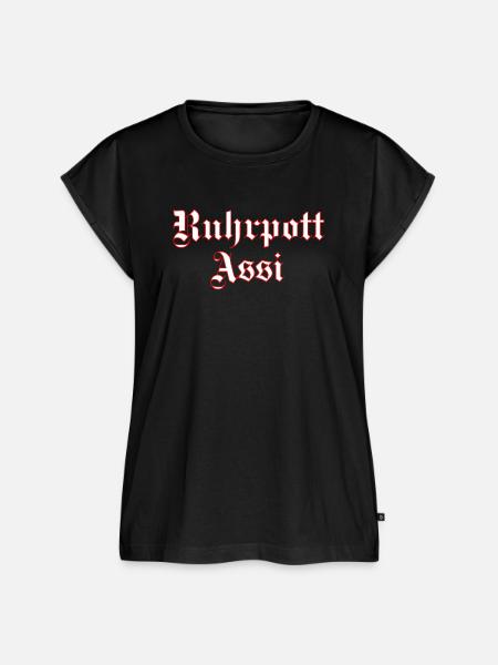 Ruhrpott Assi - Frauen Premium Bio Top - Schwarz