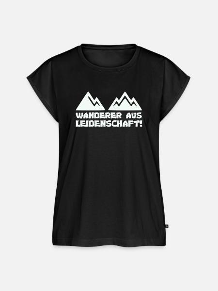 Wanderer aus Leidenschaft - Frauen Premium Bio Top - Schwarz