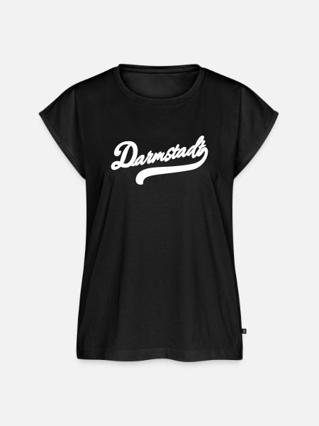 Darmstadt Retro - Frauen Premium Bio Top - Schwarz