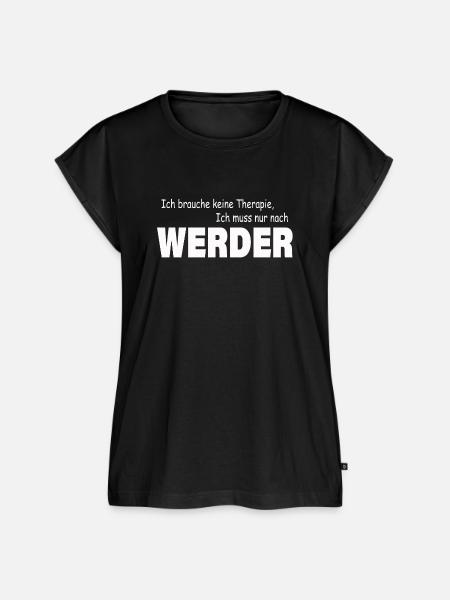 Therapie WERDER - Frauen Premium Bio Top - Schwarz