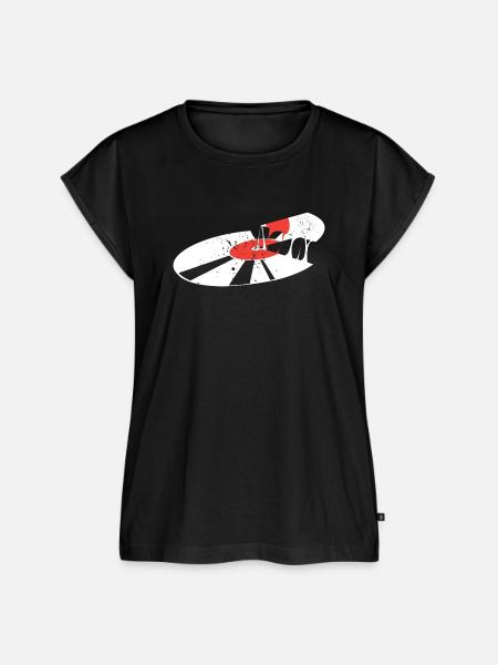 Vinyl - Frauen Premium Bio Top - Schwarz