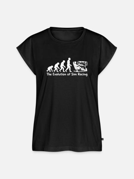 Die Evolution des Sim Racings - Frauen Premium Bio Top - Schwarz