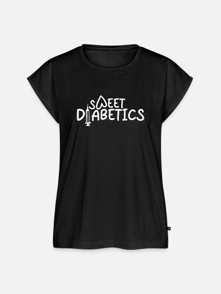 Diabetes Spruch - Frauen Premium Bio Top - Schwarz