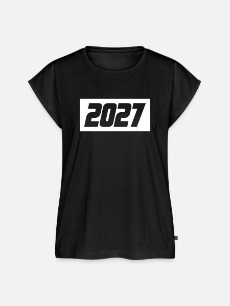 2027 Jahr - Frauen Premium Bio Top - Schwarz
