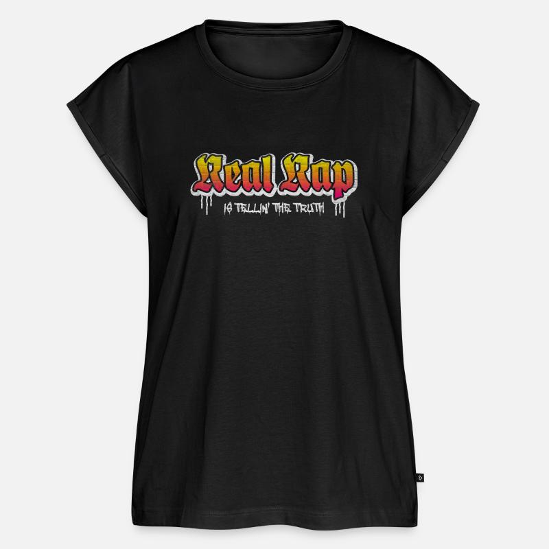 Real Rap - Women’s Premium Organic Top - black