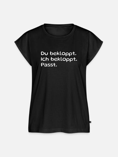 Pärchen Spruch - Frauen Premium Bio Top - Schwarz