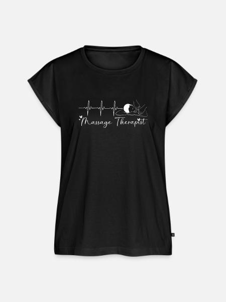 Massage - Frauen Premium Bio Top - Schwarz