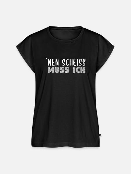 Nen Scheiss muss ich - Frauen Premium Bio Top - Schwarz