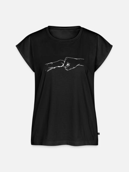 hand-pfote_faust- - Frauen Premium Bio Top - Schwarz