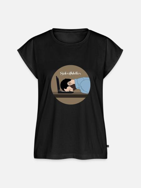 Schriftsteller - Frauen Premium Bio Top - Schwarz