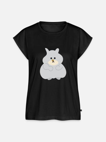 Kinder Comic - Maus - Frauen Premium Bio Top - Schwarz