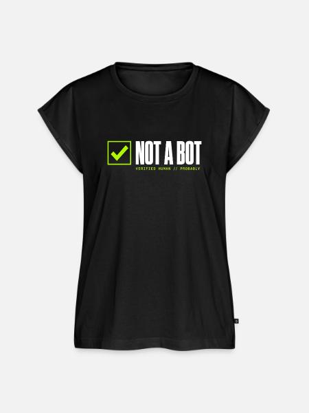 Kein Bot - Frauen Premium Bio Top - Schwarz
