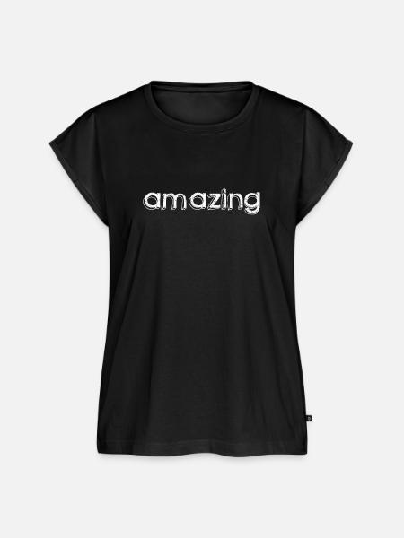 AMAZING - Frauen Premium Bio Top - Schwarz
