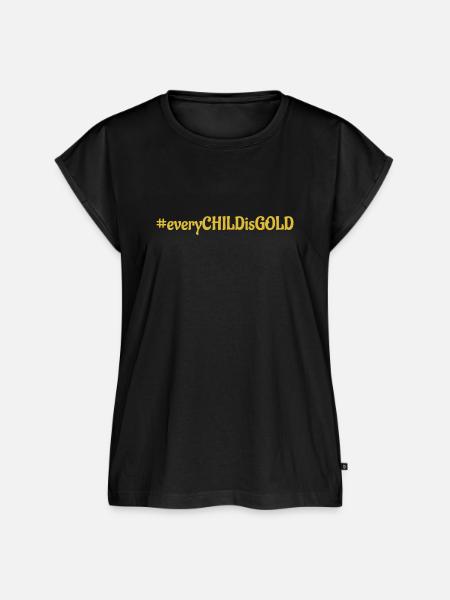 #everyCHILDisGOLD - Frauen Premium Bio Top - Schwarz