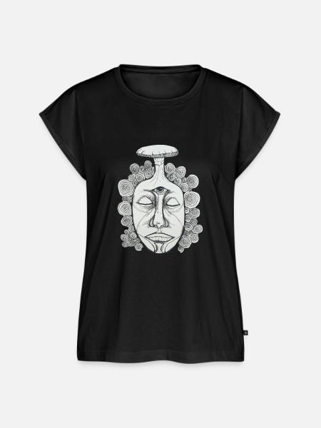 Drittes Auge - Frauen Premium Bio Top - Schwarz