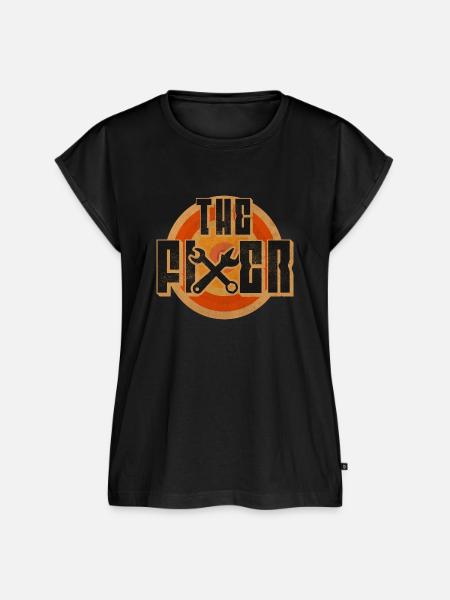 Der Fixierer - Frauen Premium Bio Top - Schwarz