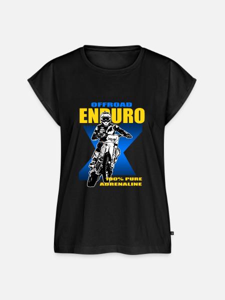 Enduro Offroad - Frauen Premium Bio Top - Schwarz