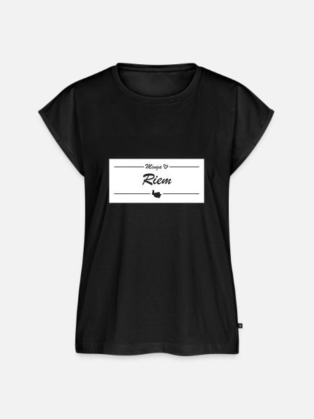 Minga <3 - Riem - München-Liebe - Frauen Premium Bio Top - Schwarz