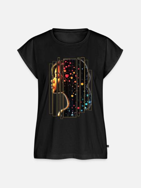 SELBSTLIEBE - Frauen Premium Bio Top - Schwarz