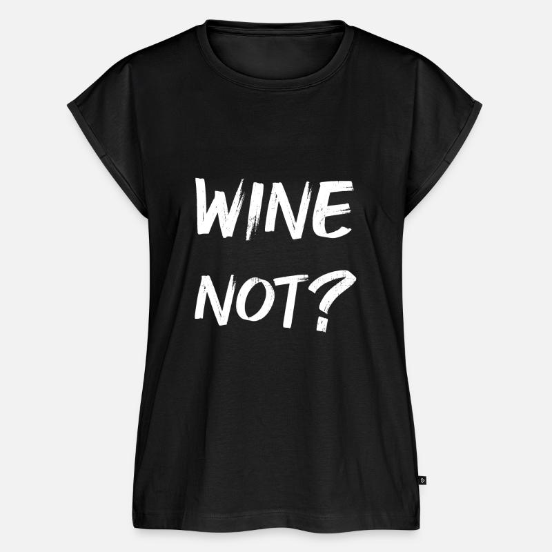 WINE not? - Women’s Premium Organic Top - black