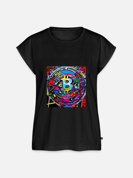 Bitcoin abstract - Frauen Premium Bio Top - Schwarz
