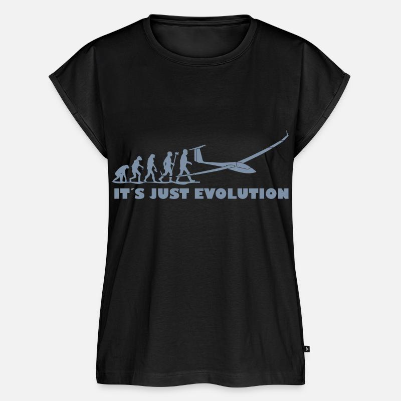 evolution gliding glider pilot - Women’s Premium Organic Top - black