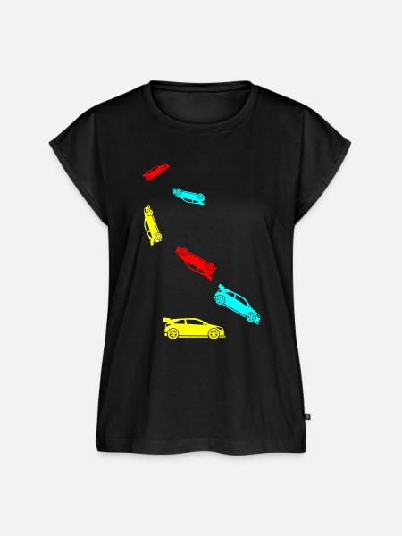 Auto Rennfahrer - Frauen Premium Bio Top - Schwarz