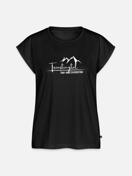 Triestingtal - Trip and Expedition - Frauen Premium Bio Top - Schwarz