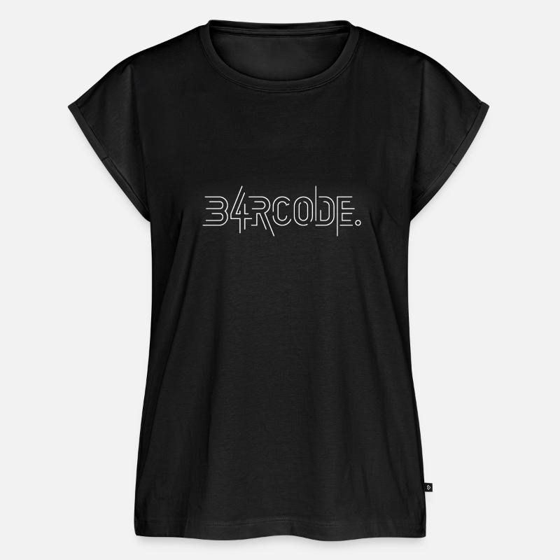 B4RCODE. Tech - Haut bio Premium Femme - noir