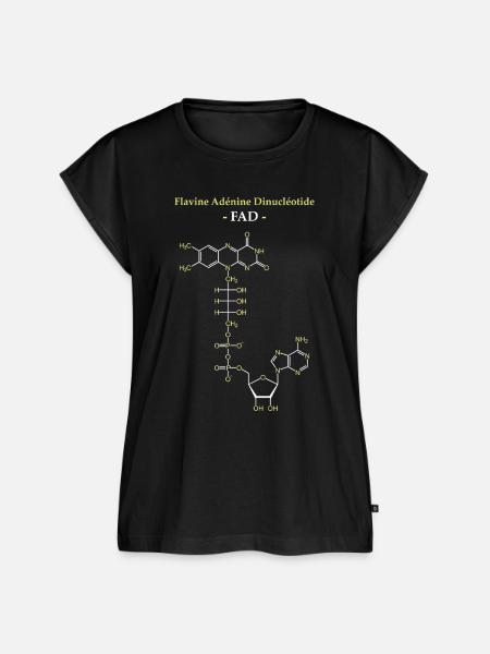 ADF Flavin-Adenin-Cofaktor - Frauen Premium Bio Top - Schwarz