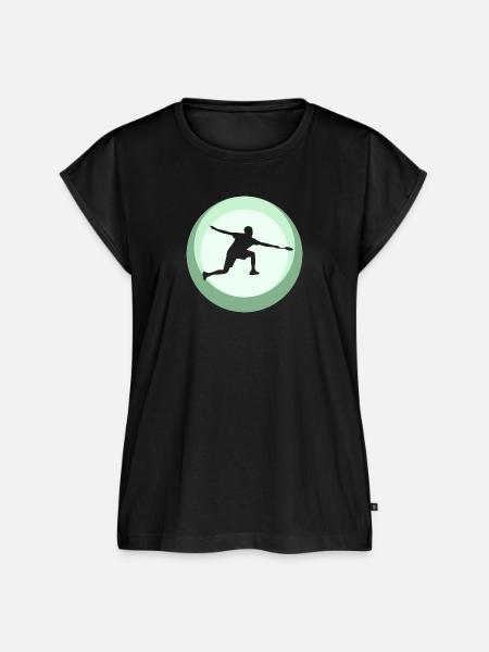 Badminton Drop Badmintonspieler - Frauen Premium Bio Top - Schwarz