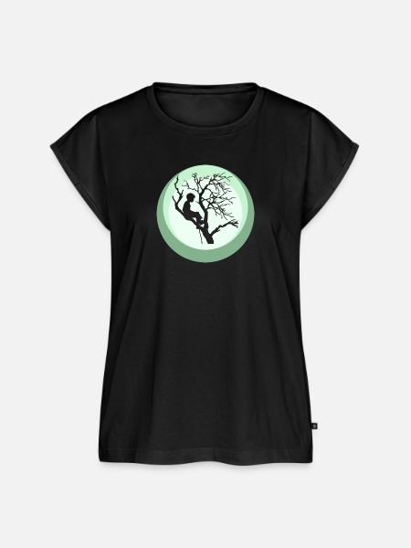 Klettern Kletterer - Frauen Premium Bio Top - Schwarz
