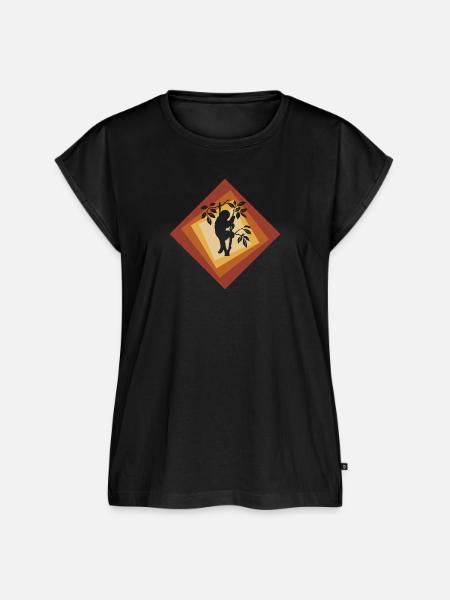 Faultier Rest - Frauen Premium Bio Top - Schwarz