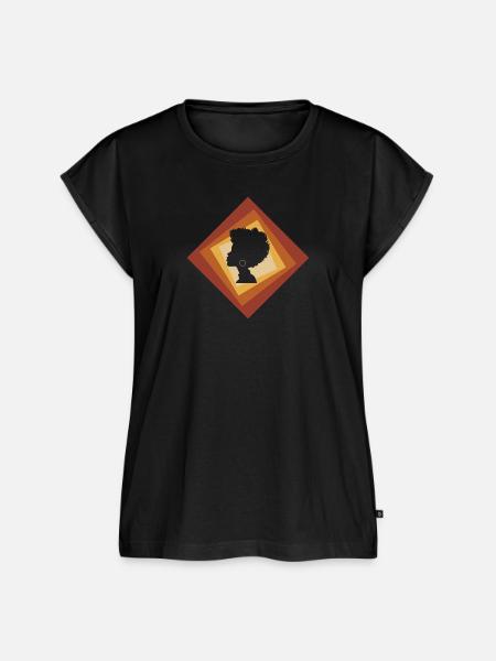 Groove Afro - Frauen Premium Bio Top - Schwarz