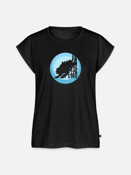 Achterbahn Maßkrug rollercoaster - Frauen Premium Bio Top - Schwarz