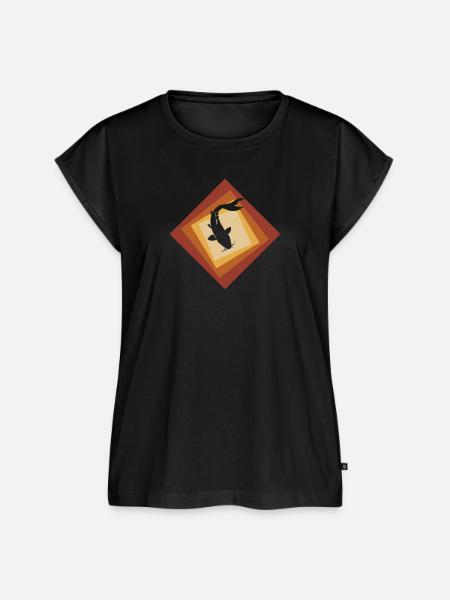Koi Fisch - Frauen Premium Bio Top - Schwarz