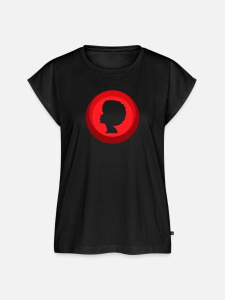 Groove Afro 70s - Frauen Premium Bio Top - Schwarz
