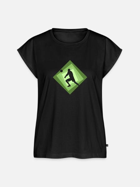 Pritschen Volleyballer - Frauen Premium Bio Top - Schwarz