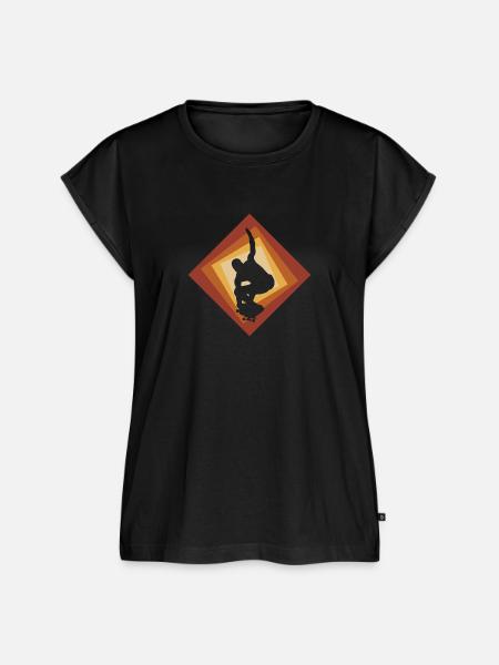 Skateboarder Skateboarding Skateboarder - Frauen Premium Bio Top - Schwarz
