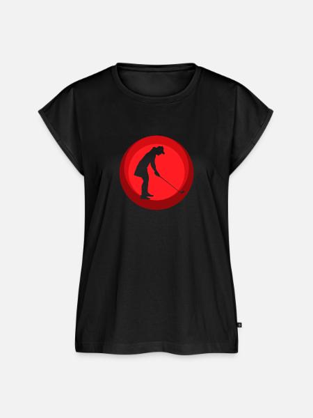 Par Golfball - Frauen Premium Bio Top - Schwarz