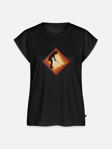Chip Golfen - Frauen Premium Bio Top - Schwarz