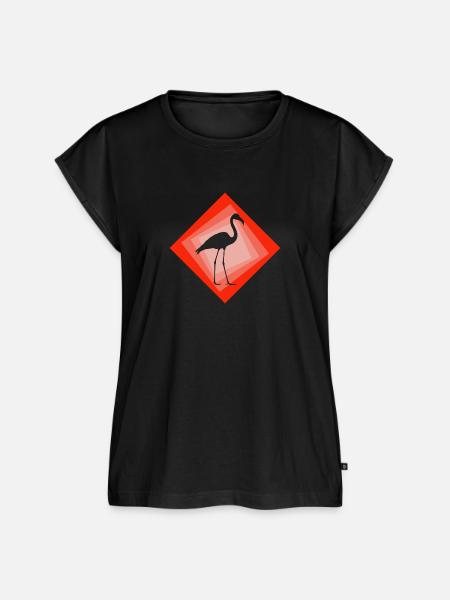Flamingos Flamingo Flamingo - Frauen Premium Bio Top - Schwarz