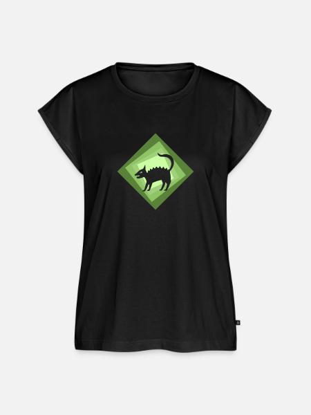 Fabelwesen Märchen Einhorn - Frauen Premium Bio Top - Schwarz
