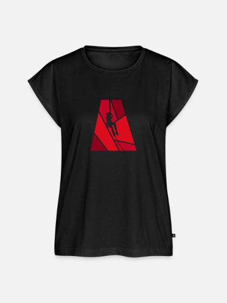 Seilklettern Klettern Felsklettern - Frauen Premium Bio Top - Schwarz